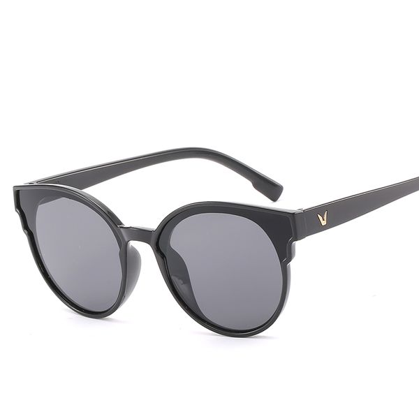 

круглые очки дамы женщины марка драйв ретро очки очки дамы моды vintage uv400 солнцезащитные очки для женщин, White;black