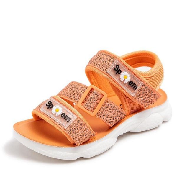 

2020 summer new girls' sandals boys' beach shoes girls' leisure students' princess soft bottom antiskid baby shoes, Black;red