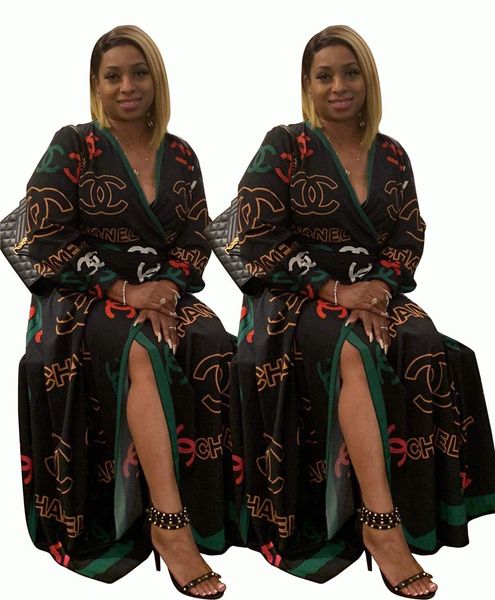 

Women ca ual dre e night club kirt party long leeve a he cardigan fa hion print de igner clothing fall elling 1065