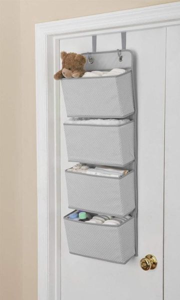 

fabric wardrobe organiser 4 compartments for towels underwear socks foldable 33 x 9 x 91 cm