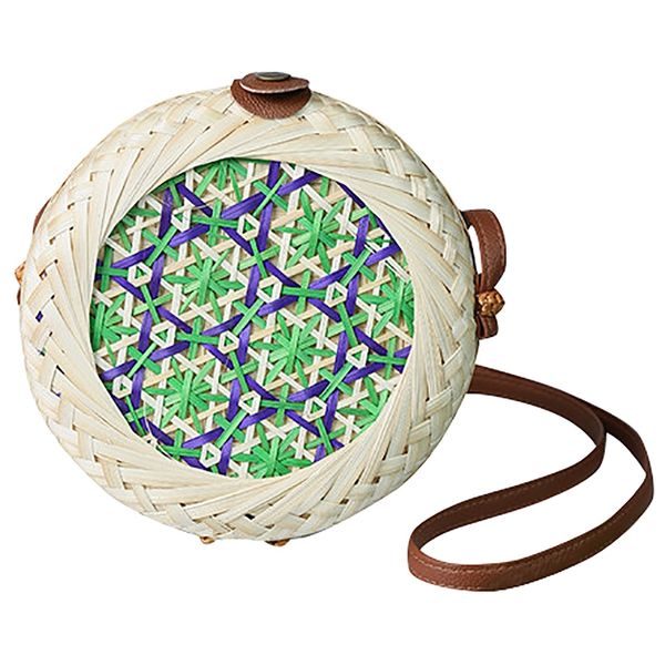

new fashion women summer rattan bags round straw bags circle handwoven bali round retro rattan straw beach bag crossbody