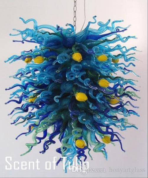 

ac led bulbs 110v/240v romantic bedroom light home chandelier handmade glass lamp on sale