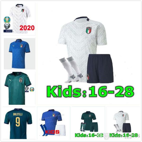 

2019 2020 barella sensi insigne soccer jersey 19 20 renaissance chiellini belotti italy bernardeschi football shirts men kids, Black;yellow