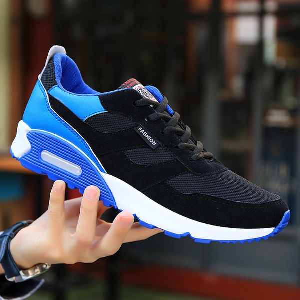

fashion krasovki men's casual shoes male outdoor walking sneakers lightweight breathable running shoes tenis masculino adulto, Black