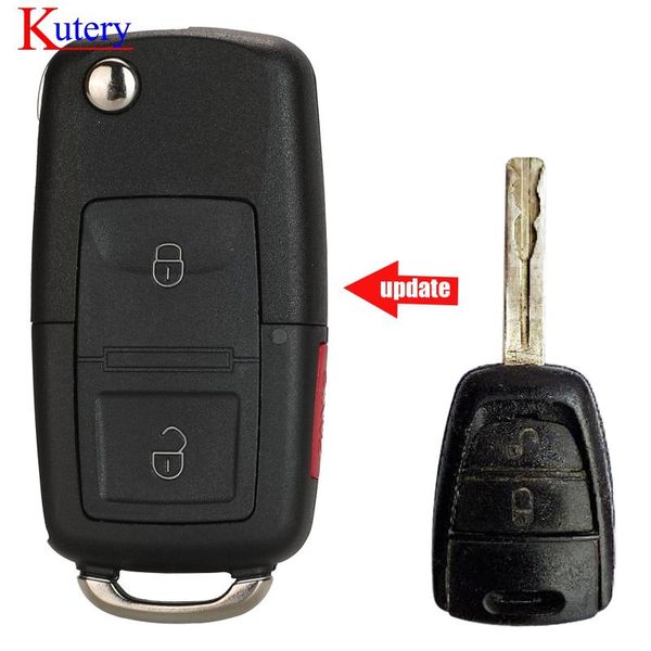 

kutery 2 buttons remote control for kia ceed key with electronics 433 mhz uncut blade car keys