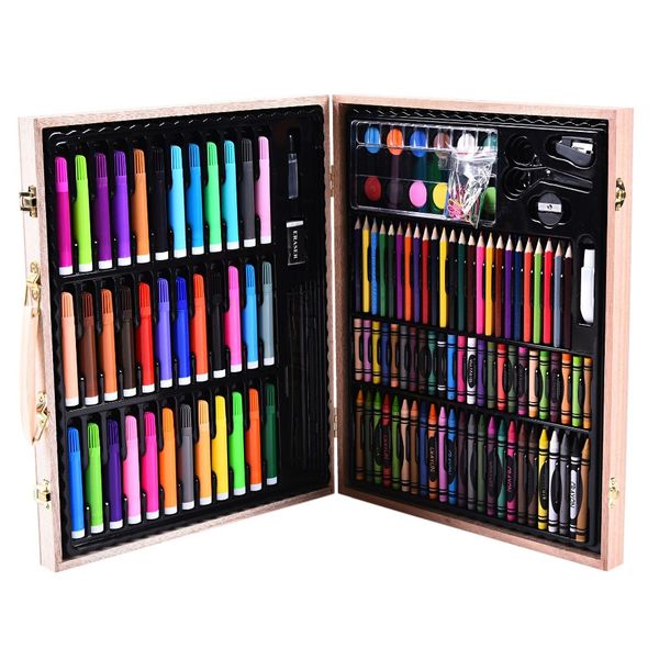 2019 Art Set Painting Watercolor Drawing Tools Art Marker Brush Pen Supplies Kids For Gift Box Office Stationery From Fair2015, $146.02