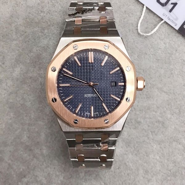 

Топ бренд ROYAL OAK механизм с автоподзаводом 15400 роскошные мужские часы 42 мм Сапфир Цистал стекло задняя крышка нержавеющая сталь бизнес наручные часы