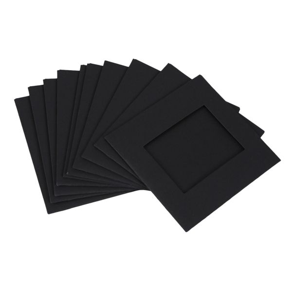 

hlzs-10 pcs / set paper p diy wall picture hanging frame album rope clip set home decor 3inch black