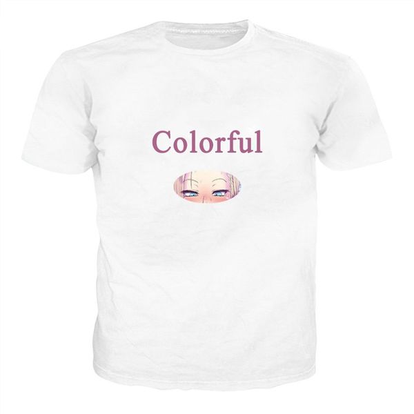 

Ahegao Print T Shirt Men Women Harajuku Face Red Woman T Shirts Funny Shy Girl Sexy Tops Summer Cute Clothing Dropship