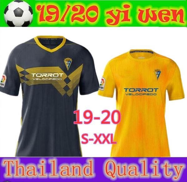 

19 20 cadiz soccer jerseys 2019 2020 home away camisetas de fÃºtbol fernÃ¡ndez jovanovic carmona garrido akapo football shirts thailand, Black;yellow