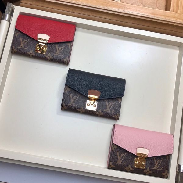 

2018 классический натуральная кожа женщин кошелек с коробкой портмоне дата код кор