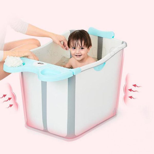 

children's bath barrel foldable baby bath barrel large sitting baby folding