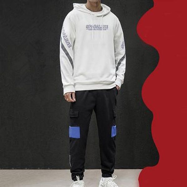 

mens women tracksuits long sleeve hooded jackets+pants suits 2 pieces set hiphop designer brand sports active running casual gym b100000l, Gray