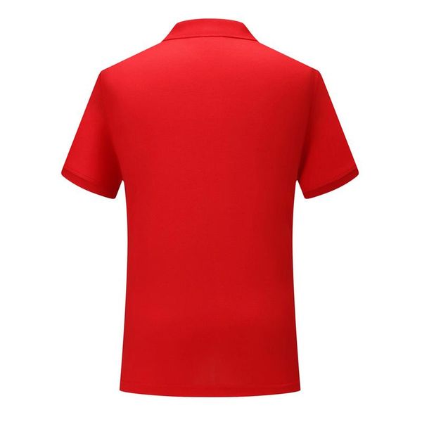 

t-shirt red sd chongfu 8990602019 new solid color short-sleeved polo shirt comfortable and breathable men and women, Black