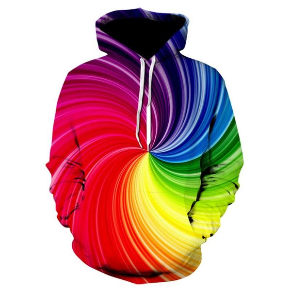

3d hoodie men / female sweatshirt customized colorful gradient hoodie men's solid color hooded boy / girl rainbow polluter jacke, Black