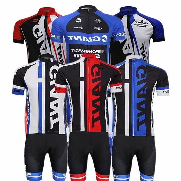 

wholesale-[ fast delivery ] 2015 giant team cycling clothing short sleeve ropa ciclismo cycling jersey jersey bib cycling clothing, Black;red