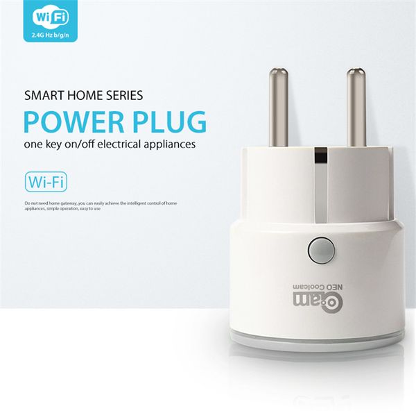 NEO COOLCAM Wifi Smart Plug Socket UE Supporto Alexa, Google Home, IFTTT Outlet con timer e telecomando tramite telefono cellulare