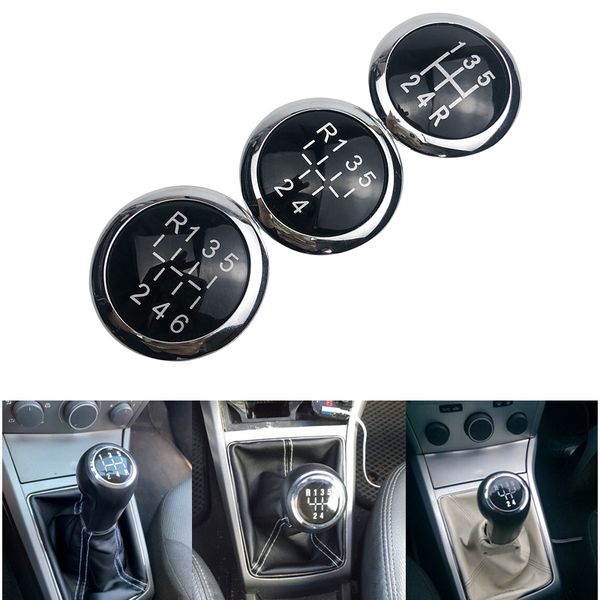 

car gear knob stick badge emblem trim cap badge for vauxhall astra iii h corsa d 2004-2010 car styling accessories