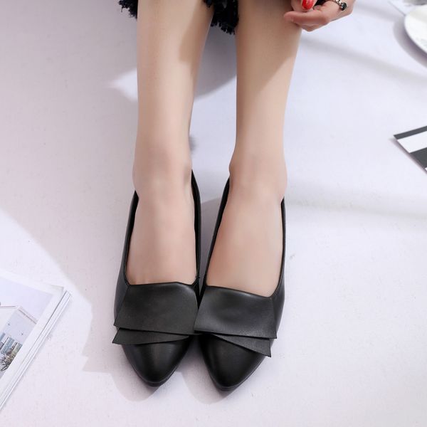 

woman flats shoes women beach sand soft point toe flat heel sandals women rain shoes bowknot slide resistance zapatos mujer #20, Black