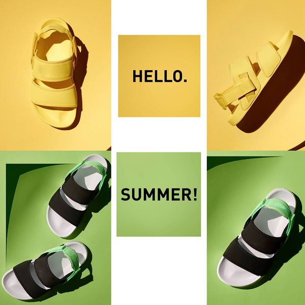 

leadcat ylm lite sandals for mens women triple black white green yellow designer fashion platform sandals rihanna slippers beach shoes 36-44