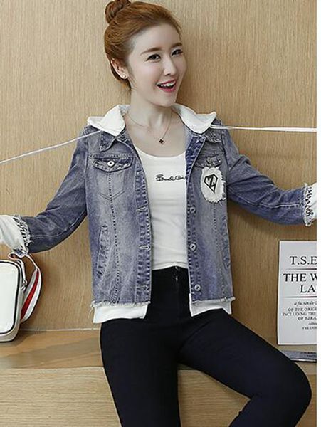 

women spring and autumn korean version of boutique special trend new outdoor loose joker matching cowboy coat with hat / s-3xl, Black;brown