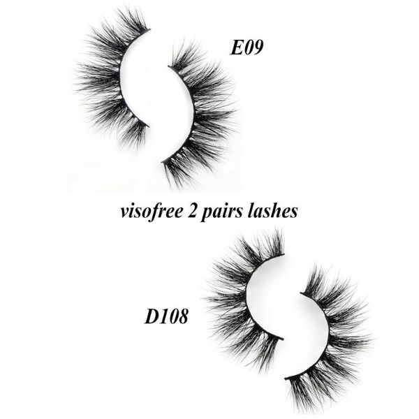 

false eyelashes 2 pairs visfomink natural fake lashes long makeup 3d extension eyelash beauty