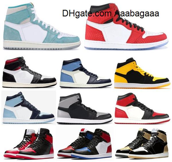 

high og 1 turbo green spider-man gym red homage to home basketball shoes men 1s obsidian new love sports sneakers with box