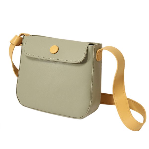 

women bag soft leather simple diagonal cross-body color saddle bag bolsos mujer bolsas de mujer#t2