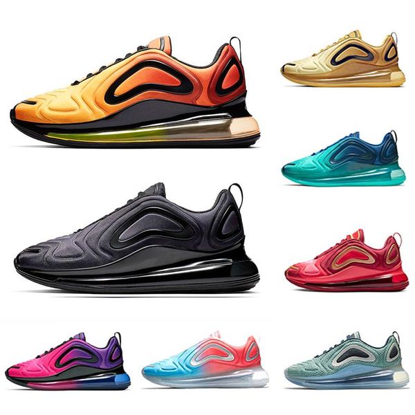 

2019 shoes full cushioned men women neon triple black carbon grey sunset metallic silver chaussures running shoes on sale