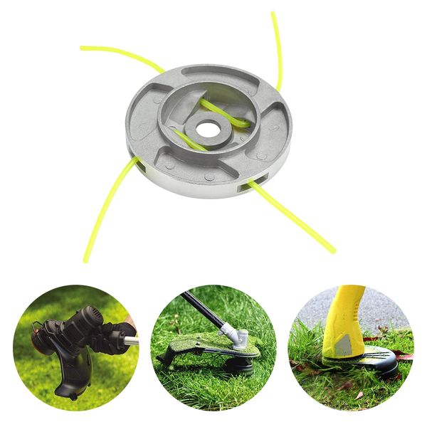 

aluminum alloy grass trimmer head with 4 mowing lines lawn mower accessories