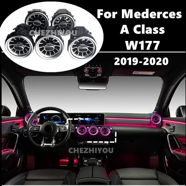 

led air outlet for a class 2019-2020 w177 a180l a200l interior front console ac vent outlet turbine tuyere
