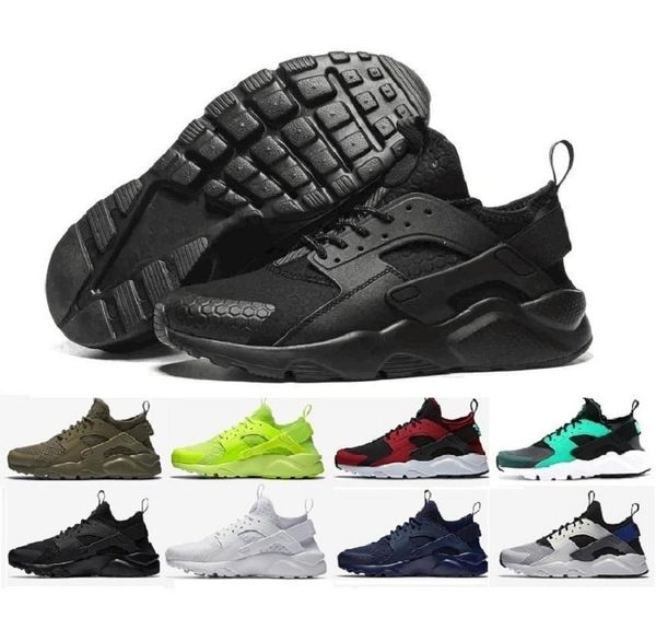 

huarache run ultra running shoes for men women triple black white red breathable mens trainer fashion sports sneakers runner size 36-45 bb