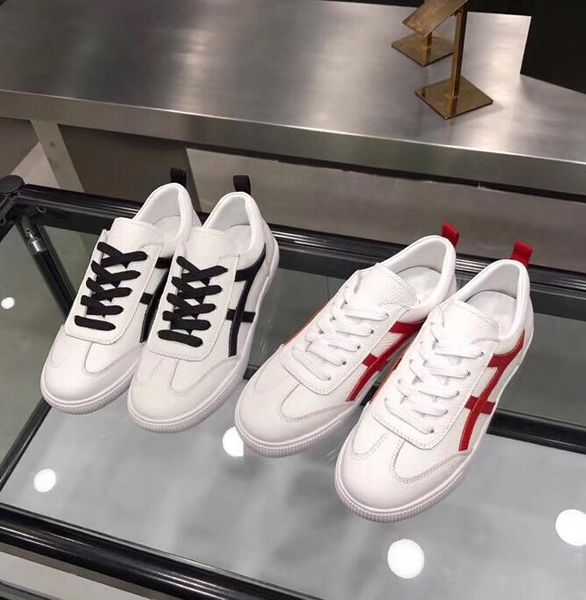 

2018 весна и осень мягкие кожаные кроссовки из овчины новые модные кроссовки женщины повседневная обувь на шнурках низкий каблук, Black