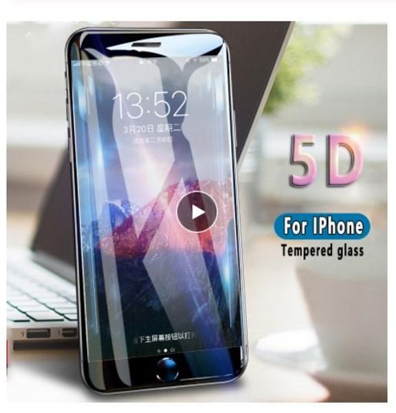 

ell 5d protective tempered glass for iphone 11 pro max 6 6s 7 8 plus glass full cover screen protector for iphone x xs max xr glass