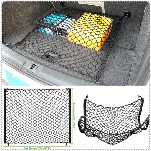 

car mesh elastic nylon cargo trunk storage luggage net for kia forte ceed stonic stinger rio picanto niro soulster no3