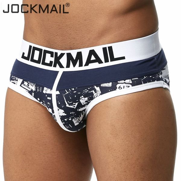 

jockmail men underwear cotton breathable men briefs leaf flower camouflage print cueca male panties underpants briefs, Black;white