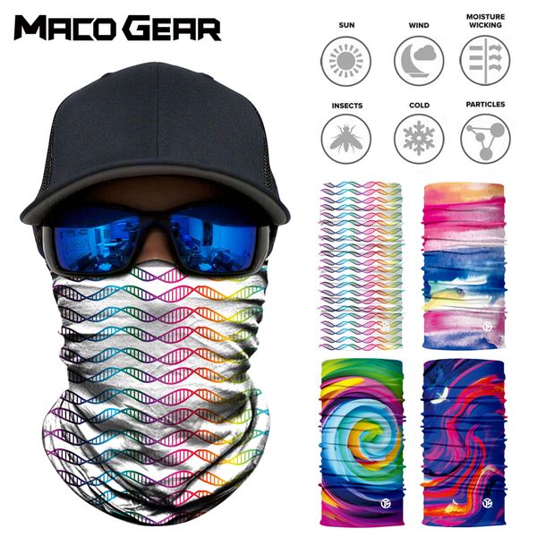 

3d seamless sport magic neck gaiter outdoor face shield fishing cycling hunting biker bicycle bandana tube scarf men women mask, Black