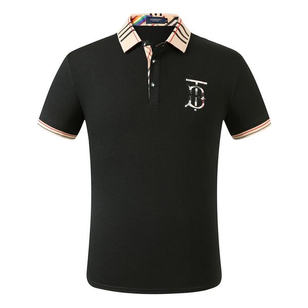 

new men casual polo shirt embroidery short sleeve fashion classic polos spring mens clothes tees t shirt, Gray