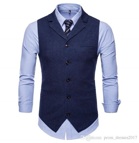 

spring and autumn new men's suit collar, single-row button, leisure vest, large size western armor coat, sleeveless men's suit ves, Black