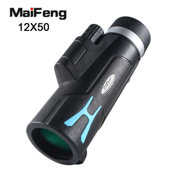 

maifeng 12x50 monocular telescope hd high times tourism hiking equipment high powerful outdoor binoculars for hunting camping