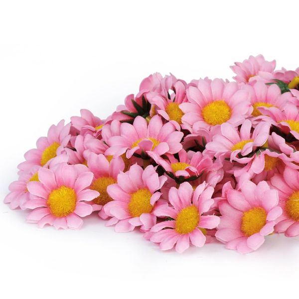

100 x gerbera daisy artificial for diy wedding party -pink