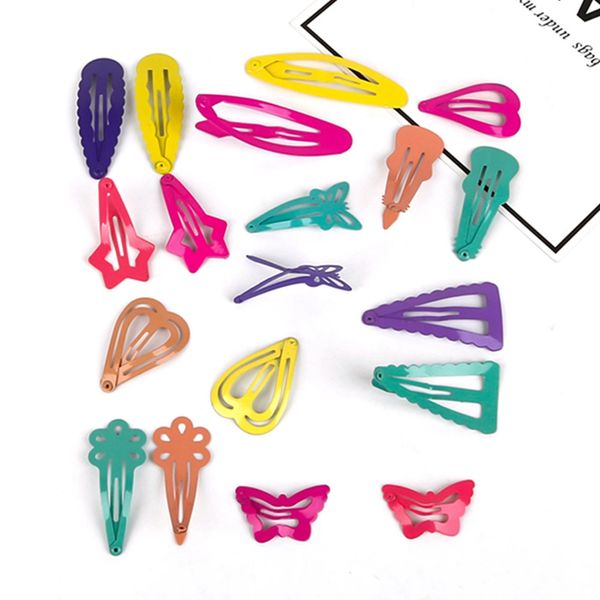 

клип гитара аксессуары 6pcs / set дети волосы headwear бабочки сердце цветок шпилька мультфильм русалочка лошадь радуга волосы для девочки, Slivery;white
