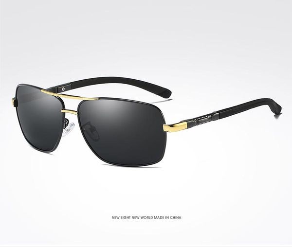 

polarized sunglasses men's new fashion eyes protect sun glasses driving goggles, White;black