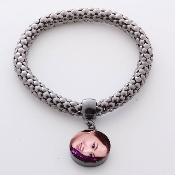 

blank bracelet for dye sublimation fashion bracelets thermal transfer printing jewelry customized corn chain gifts three colours, Golden;silver