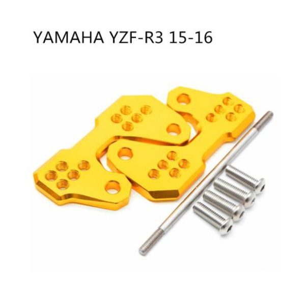 

5 colors motorcycle rearset base foot pegs accessories for - mt03 yzf-r3 2015-2016 aluminum 2 pcs
