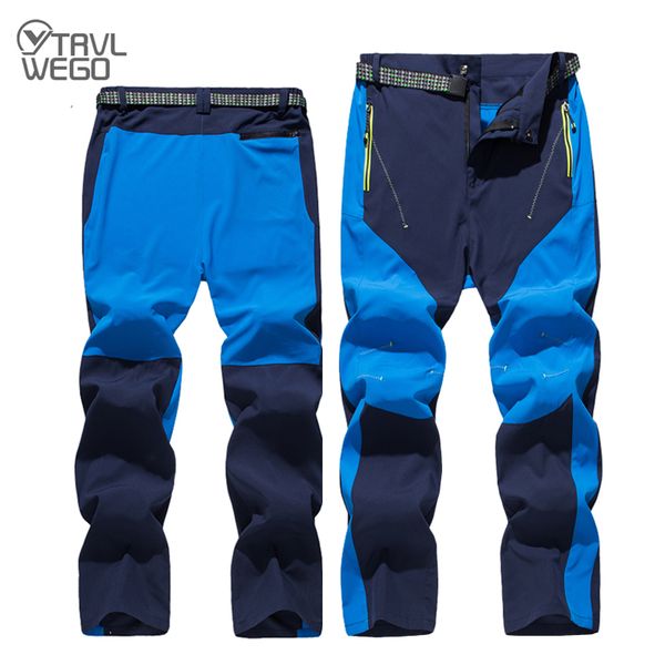 

trvlwego outdoor summer hiking pants men waterproof trekking trousers quick dry tactical hunting mountain spring fishing pant, Black;green