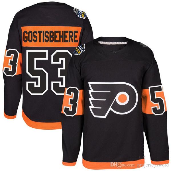 

#53 Shayne Gostisbehere Jersey S-5XL Men's 2017 Stadium Series Player Premier Philadelphia Flyers Stitched Embroidery Logos Hockey Jerseys