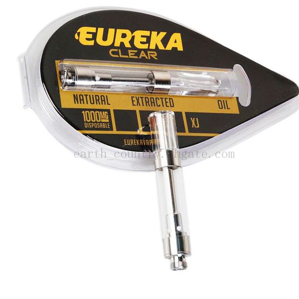 

New Eureka Clear Carts G5 Screw Vape Cartridges0.8ml 1.0ml 1Gram Tank 510 Ceramic Coil Thick Oil Atomizer Vaporizer 10 Flavor