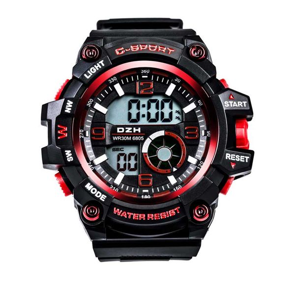 

g style watches men army mens watch reloj led digital sports wristwatch male gift analog automatic watches male, Slivery;brown
