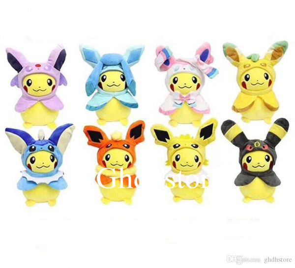 

new 8 styles 12" 30cm pkc cosplay espeon umbreon flareon glaceon jolteon leafeon sylveon vaporeon plush doll anime stuffed soft toys
